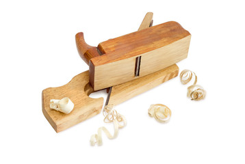 Two old wooden hand planes different purposes