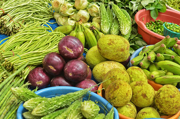 Various fruits and vegetables