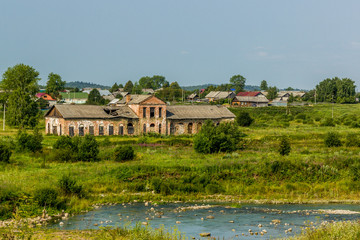 The destroyed factory of the 18th century.