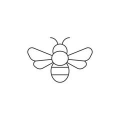 Simple bee icon, outline icon