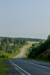 The landscape and the road