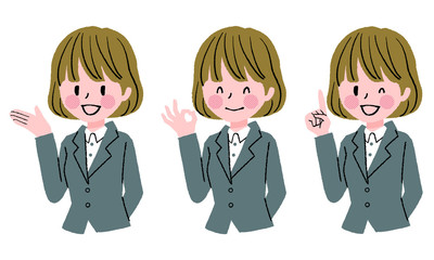 スーツ　女性　セット