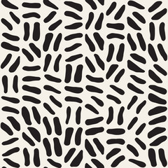 Seamless freehand pattern. Vector abstract rough lines background. Hand drawn strokes.