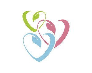 heart sprout shoot plant icon image vector