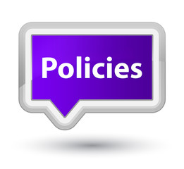 Policies prime purple banner button