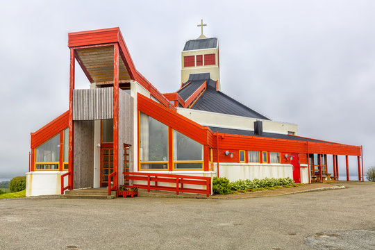Borge Church is located in Borg in Lofoten Islands. Norway.