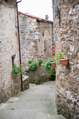 Fototapeta na wymiar The village of Poffabro. Place of ancient emotions.
