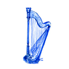 Vintage harp
