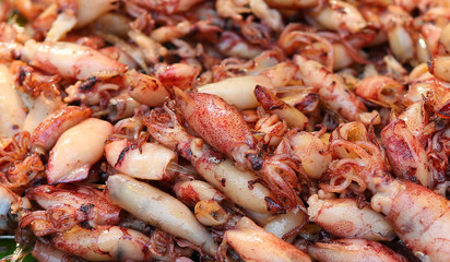 grilled squid.