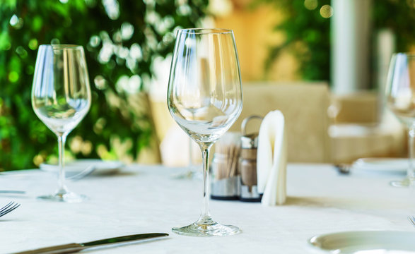 table set for meal