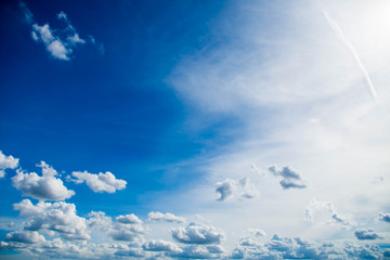 beautiful blue sky and cloud at sunny day.