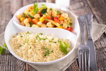semolina with legumes