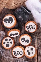 assorted halloween biscuit