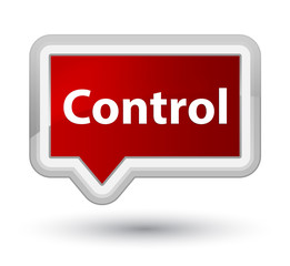 Control prime red banner button