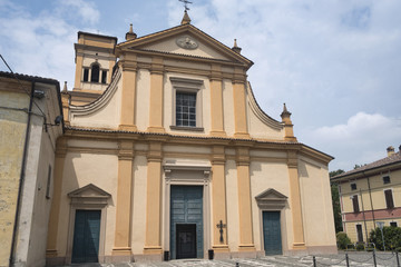 Fototapeta na wymiar Ancarano (Piacenza): olc church