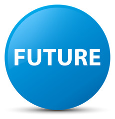 Future cyan blue round button