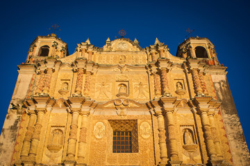 Carvings on the face of the Santo Domingo's Church in San Cristobal de las Casas, Chiapas, Mexico. © Giulio