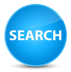 Search elegant cyan blue round button