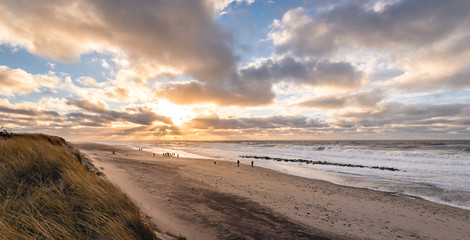 Danish beach coastline