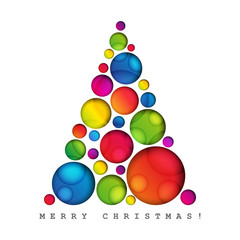 kolorowa choinka wektor