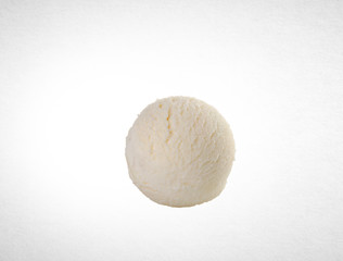 ice cream scoop. Vanilla ice cream