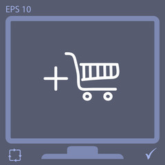 shopping chart vector icon