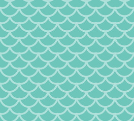 Fish scales seamless pattern. Fish skin endless background, mermaid tail repeating texture. Vector illustration © Lucia Fox