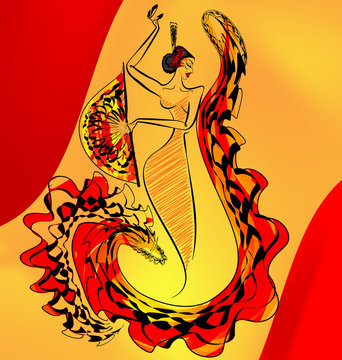 figure of flamenco dance