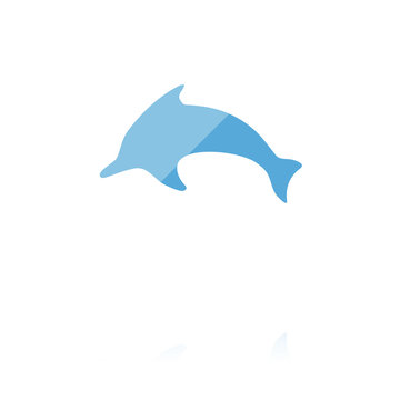 farbiges Symbol - Delfin