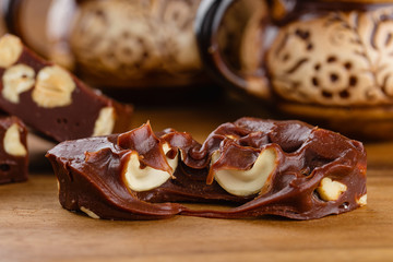 chocolate fudge with cashew