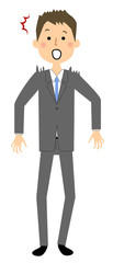 ビジネスマン　驚く