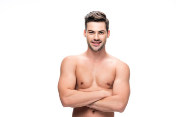 Fototapeta premium handsome shirtless man