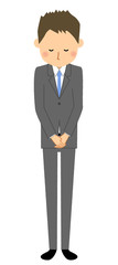 ビジネスマン　おじぎ