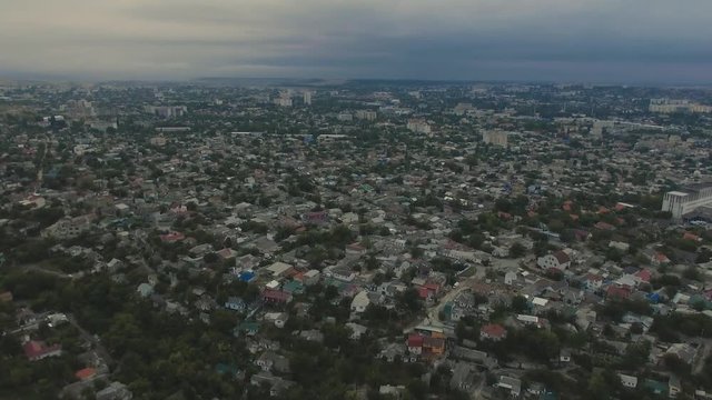Aerial view of Favela