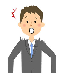 ビジネスマン　驚く
