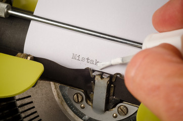 Using correction fluid