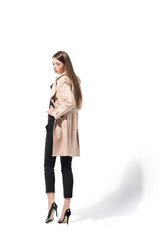 girl in trench coat