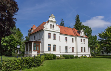 Fototapeta na wymiar Little castle in the historical center of Aurich