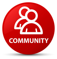 Community (group icon) red round button