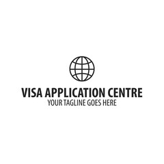 Logo of Visa application centre. Vector illustration.