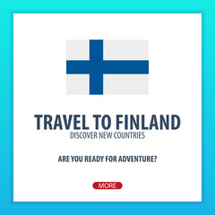 Fototapeta premium Travel to Finland. Discover and explore new countries. Adventure trip.