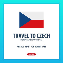 Travel to Czech. Discover and explore new countries. Adventure trip.