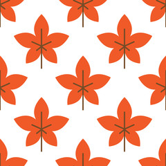 Seamless stylized leaf pattern.