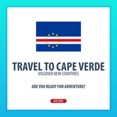 Travel to Cape Verde. Discover and explore new countries. Adventure trip.