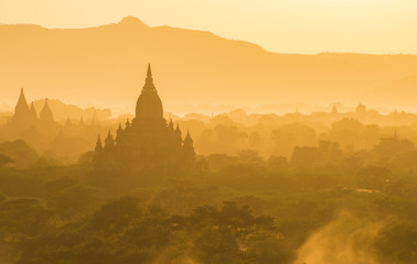 Sunset over Bagan