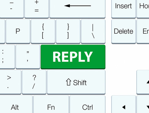 Reply green keyboard button