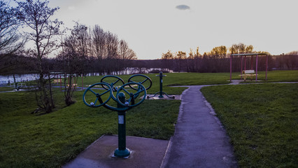 outdoor sports facilities in public park