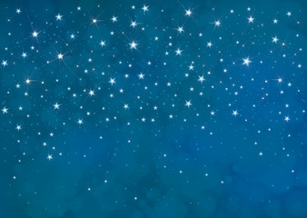 Vector starry  night sky  background.