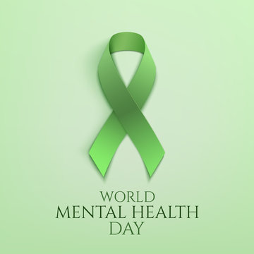 World mental health day background.
