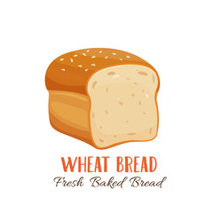 Wheat bread icon